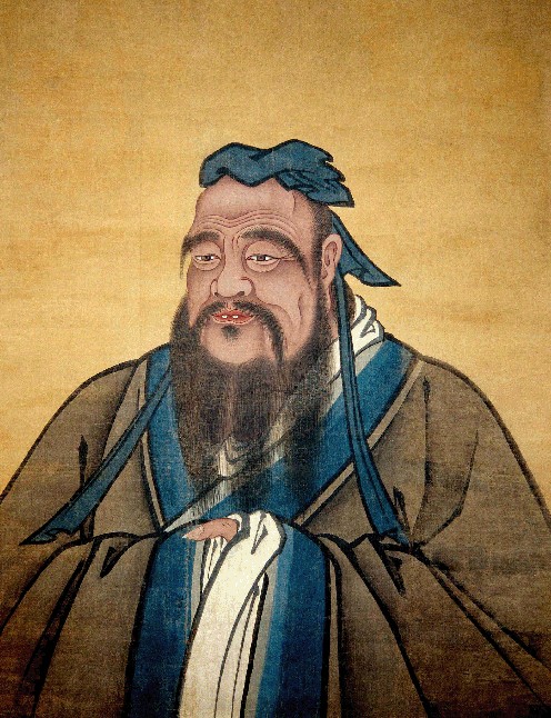 儒家學派創(chuàng)始人孔子畫像